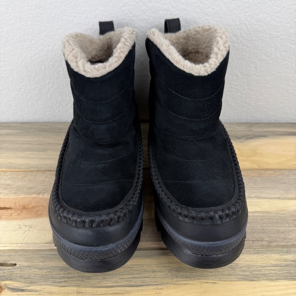 Manitobah Mucklucks Boots Black Waterproof Insulated Puffer Size 10.5